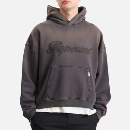 Represent After Dark Reverse Applique Hoodie