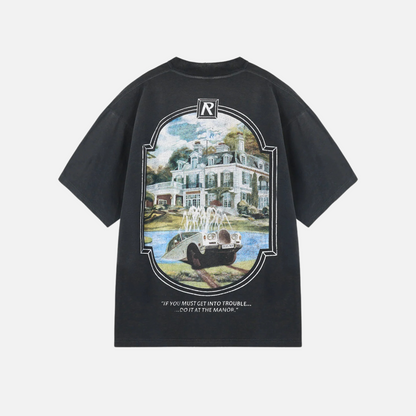 Represent Stained Black Revere Manor T-Shirt