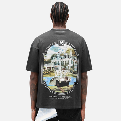 Represent Stained Black Revere Manor T-Shirt