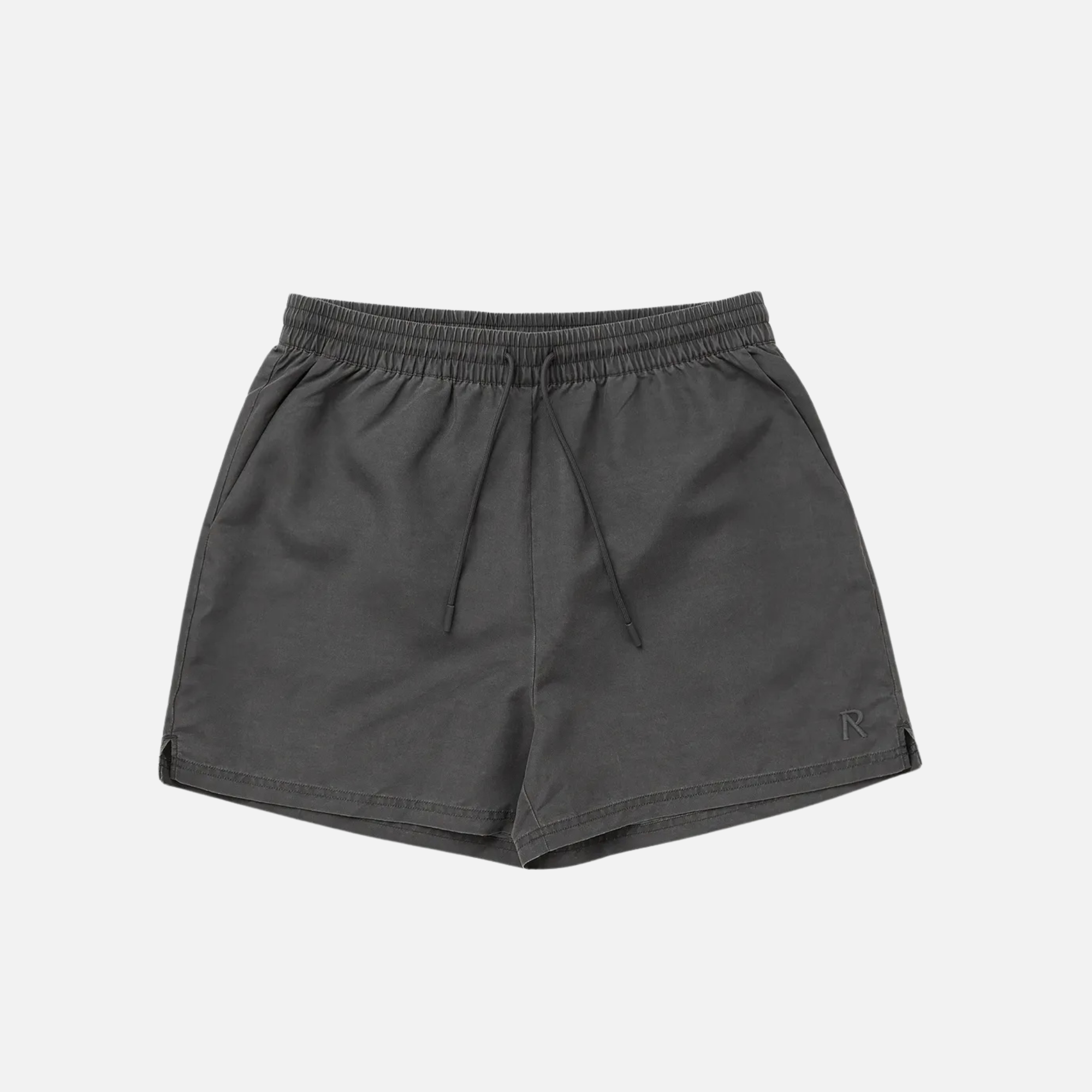 Represent Black Washed Metal Initial Swim Shorts