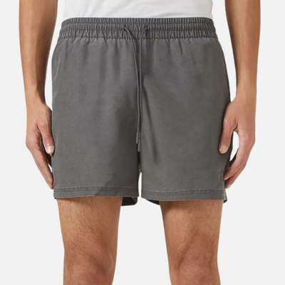 Represent Black Washed Metal Initial Swim Shorts