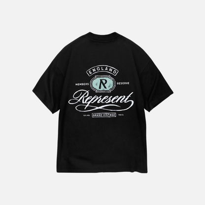 Represent Grand Vintage Hand Drawn Black T-Shirt