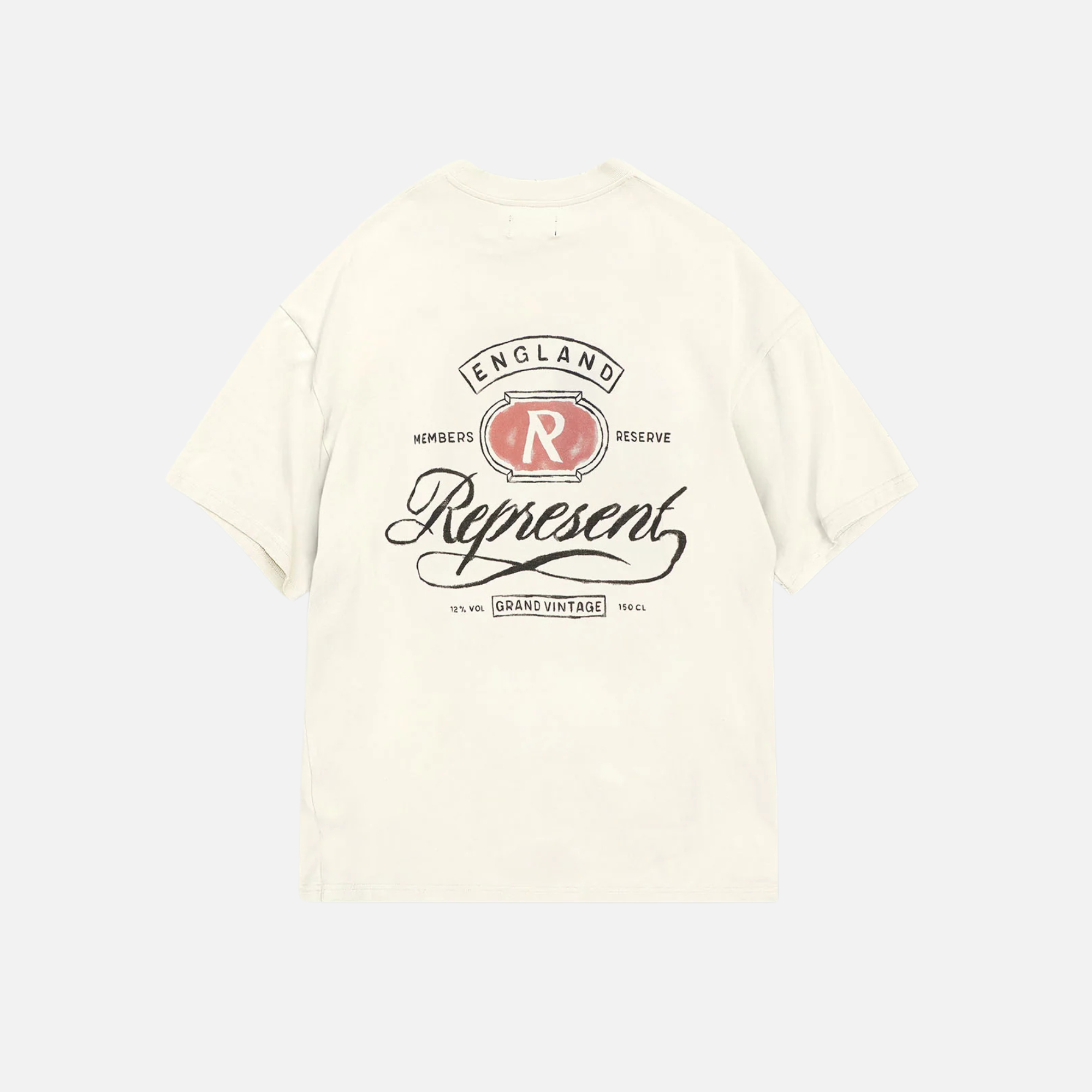Represent Grand Vintage Hand Drawn Aged White T-Shirt