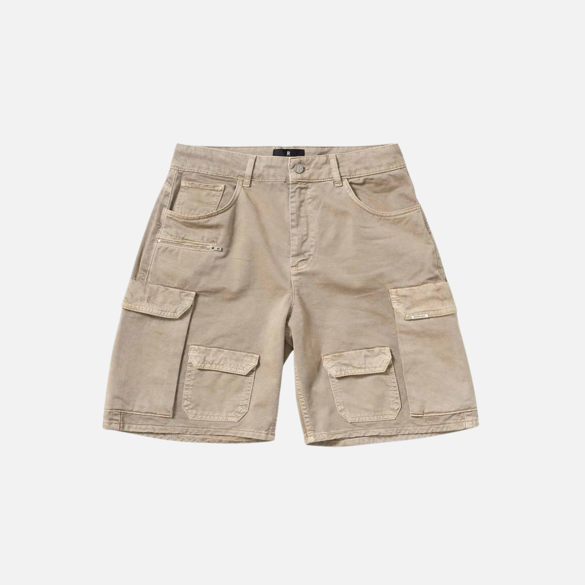 Represent Loaded Beige Cargo Shorts