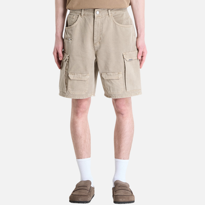 Represent Loaded Beige Cargo Shorts