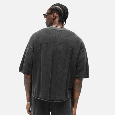 Represent Grey Knitted Varsity Jersey