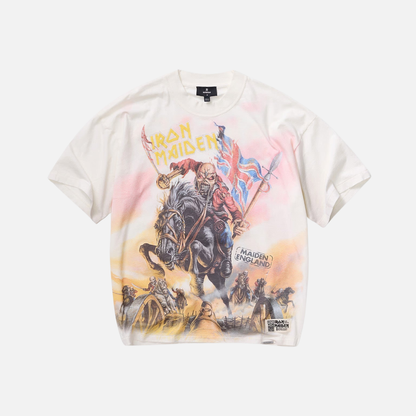 Represent x Iron Maiden Steed White T-Shirt