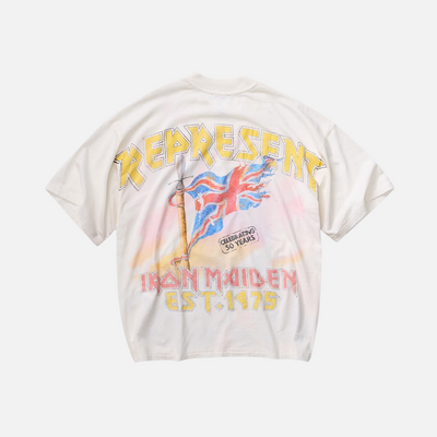 Represent x Iron Maiden Steed White T-Shirt