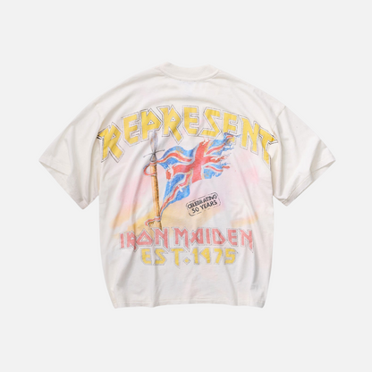 Represent x Iron Maiden Steed White T-Shirt