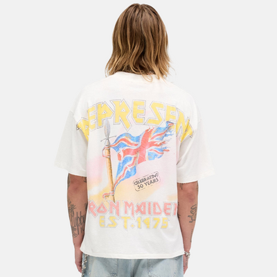Represent x Iron Maiden Steed White T-Shirt