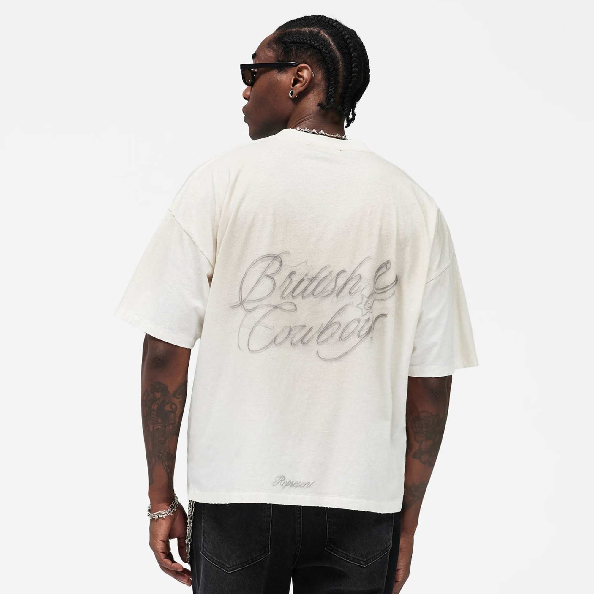 Represent British Cowboys Washed Ecru T-Shirt