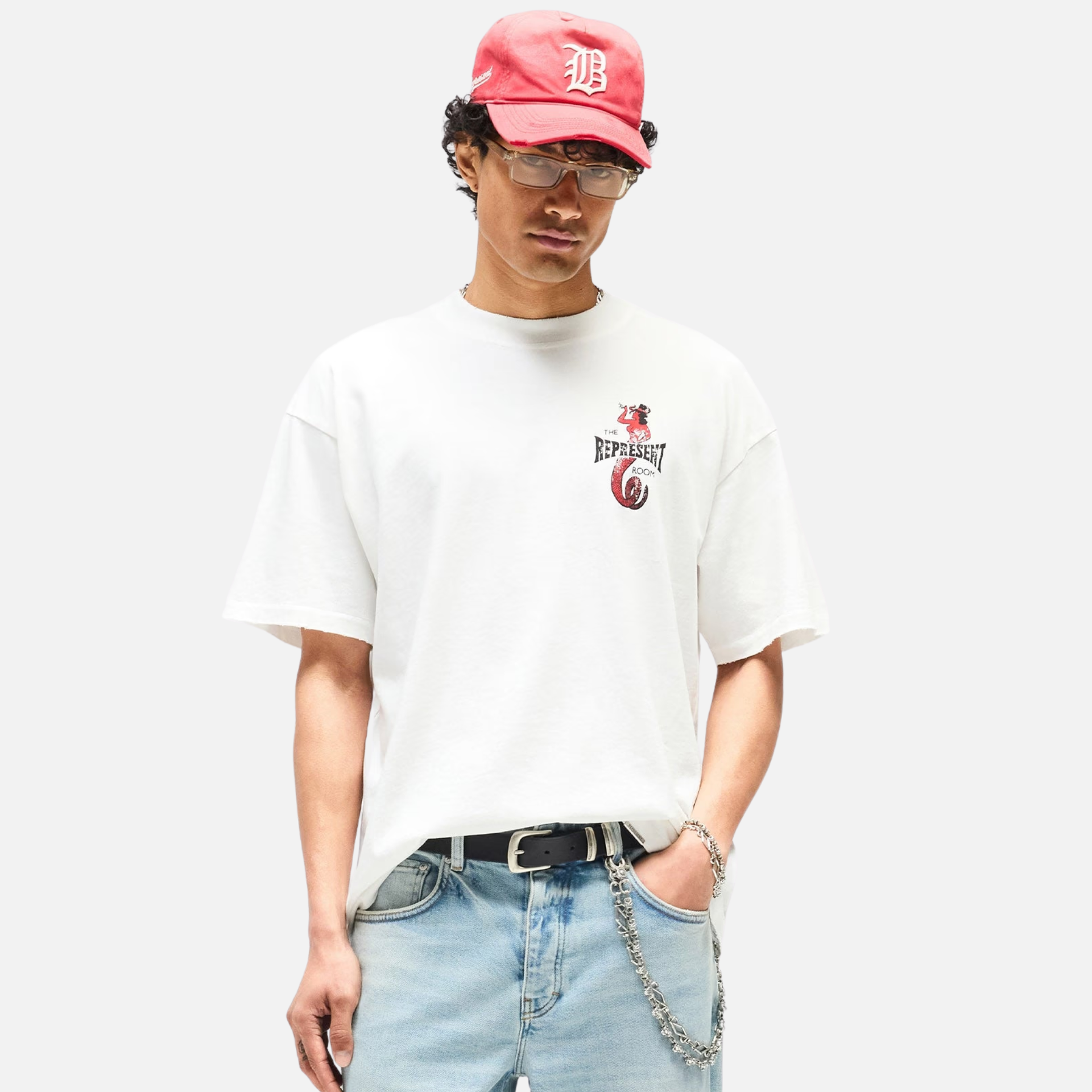 Represent Viper Room Dice White T-Shirt – Puffer Reds