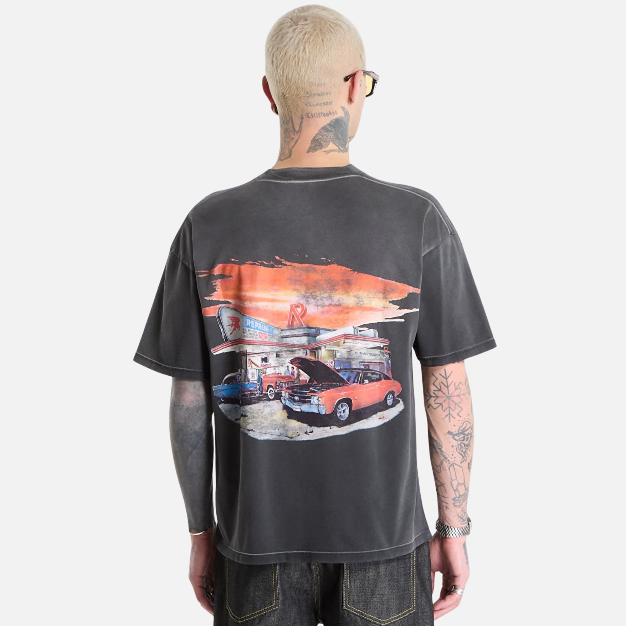 Represent 24 Hour Service Black T-Shirt