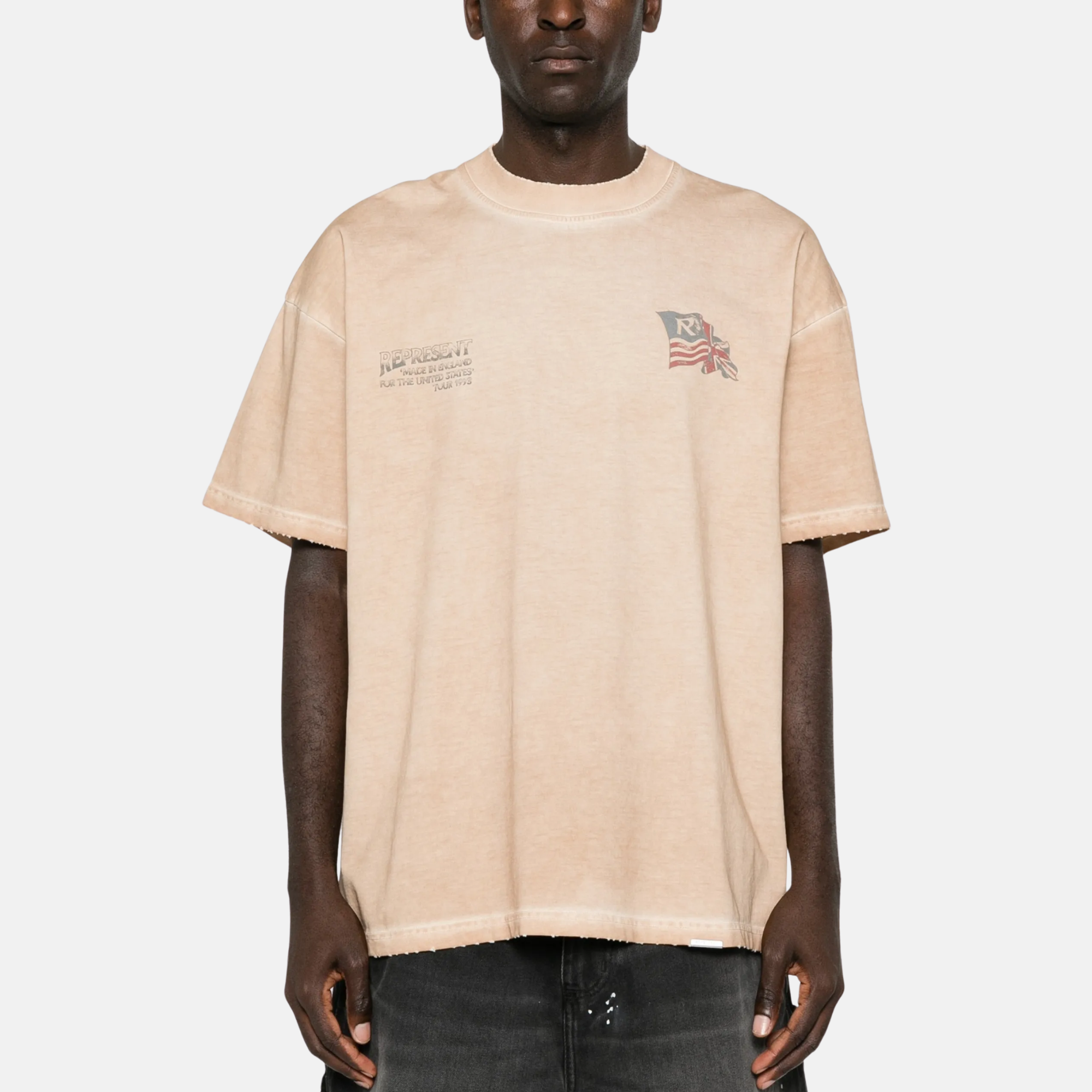 Represent Eagle Distressed Sand T-Shirt