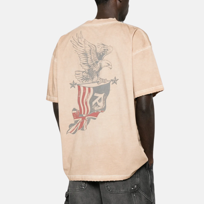 Represent Eagle Distressed Sand T-Shirt