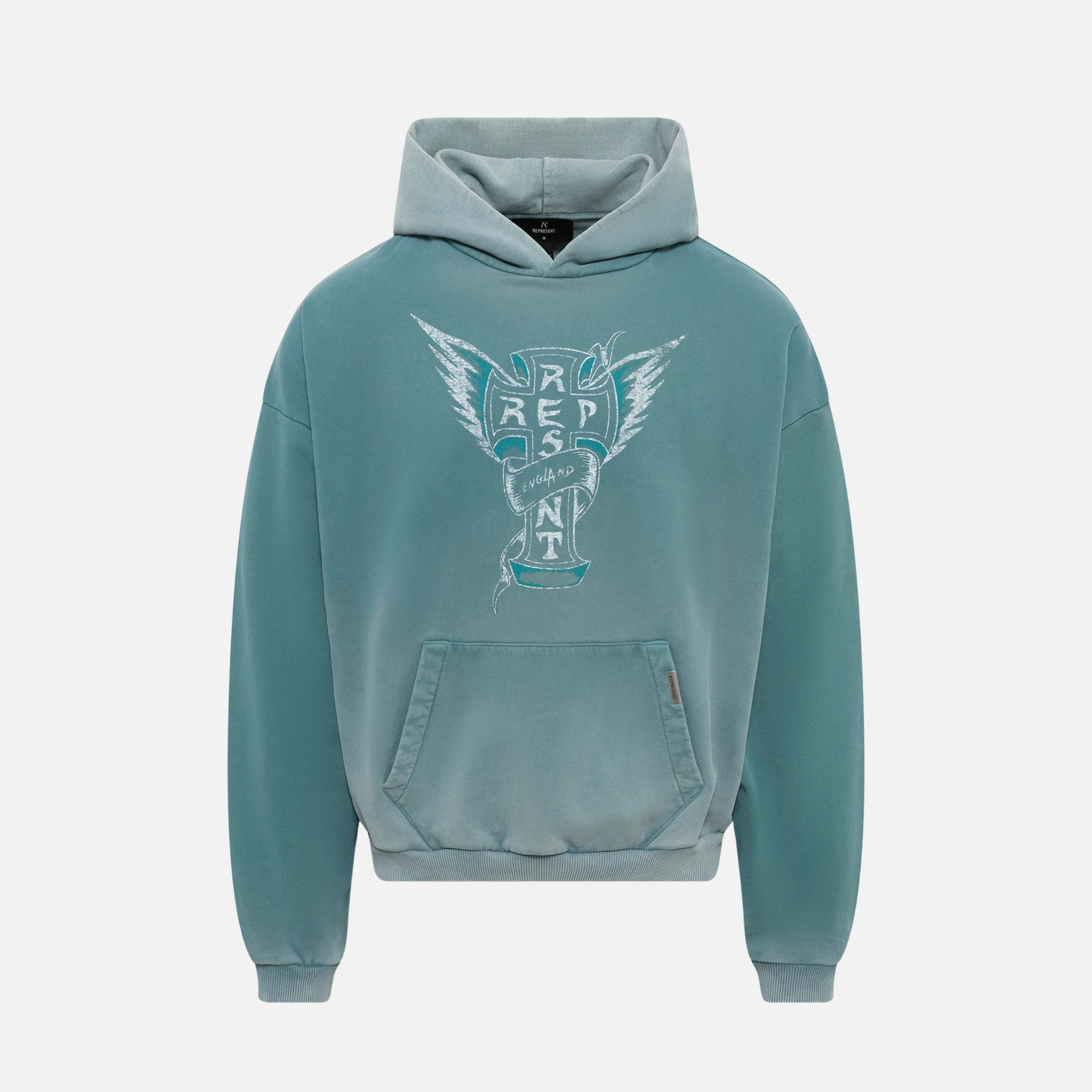Represent Smoked Teal Westside Hoodie