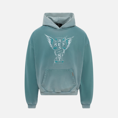 Represent Smoked Teal Westside Hoodie