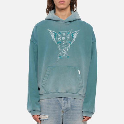 Represent Smoked Teal Westside Hoodie