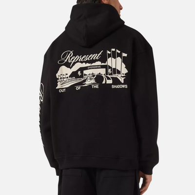 Represent Black Raceway Hoodie