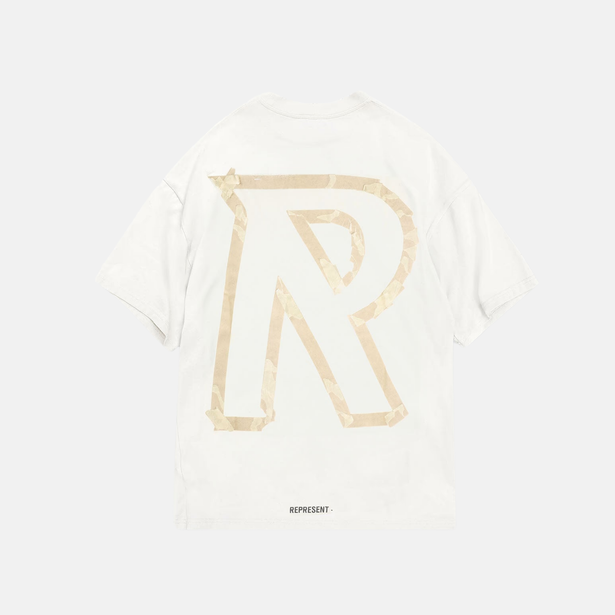 Represent White Masking Tape Initial T-Shirt