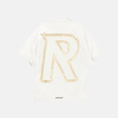 Represent White Masking Tape Initial T-Shirt