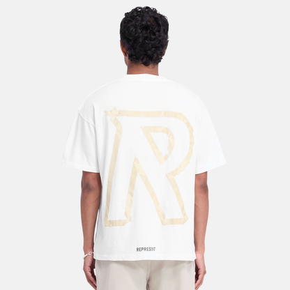 Represent White Masking Tape Initial T-Shirt