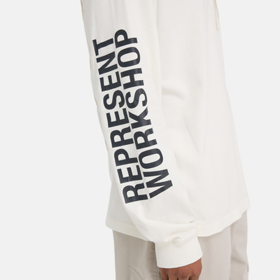 Represent White Masking Tape Initials LS T-Shirt