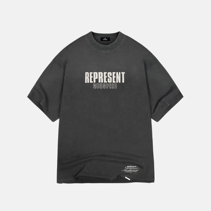 Represent Aged Black Godspeed T-Shirt