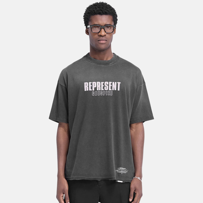 Represent Aged Black Godspeed T-Shirt