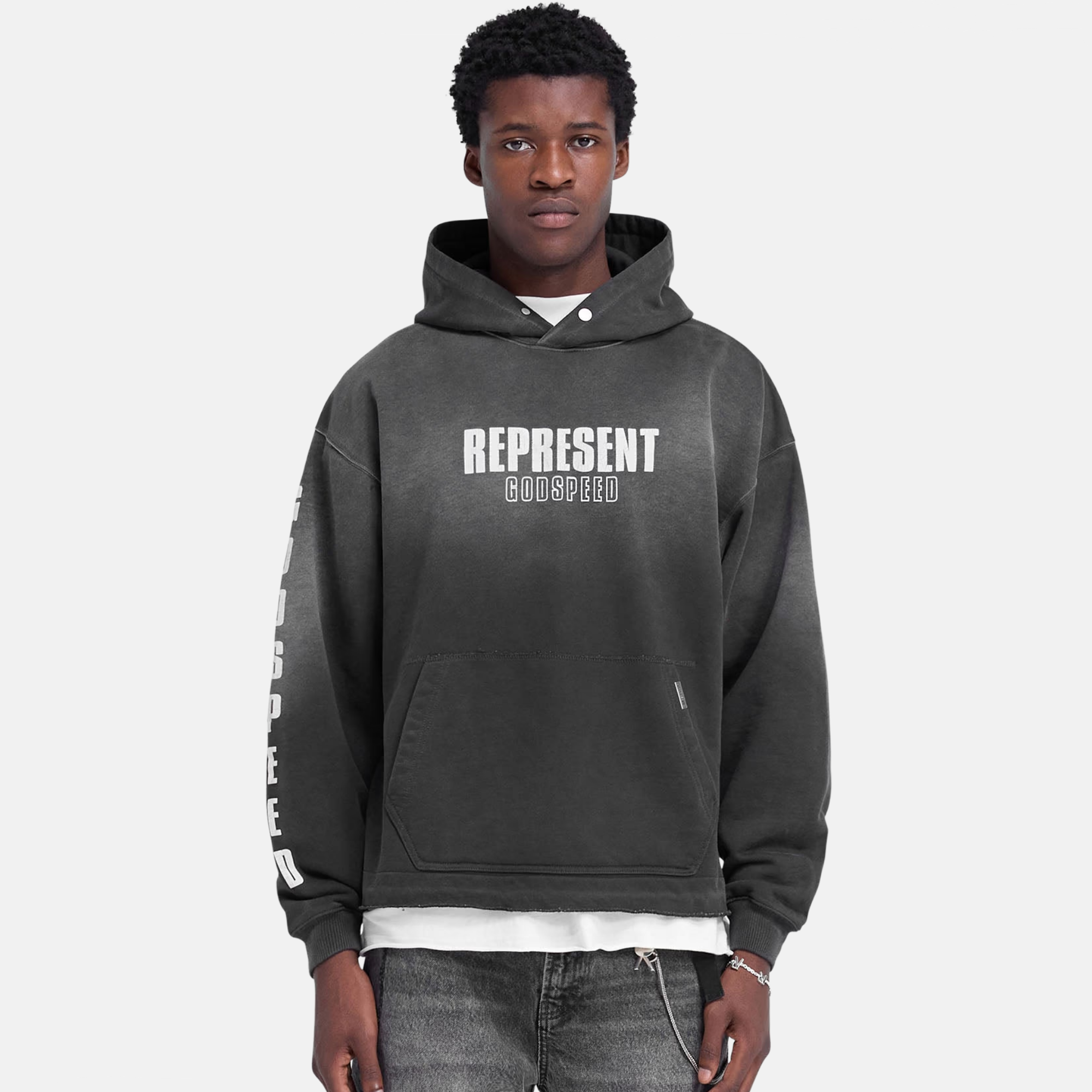 Represent Aged Black Godspeed Hoodie