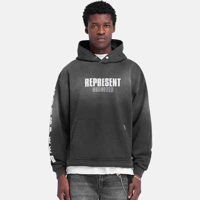 Represent Aged Black Godspeed Hoodie