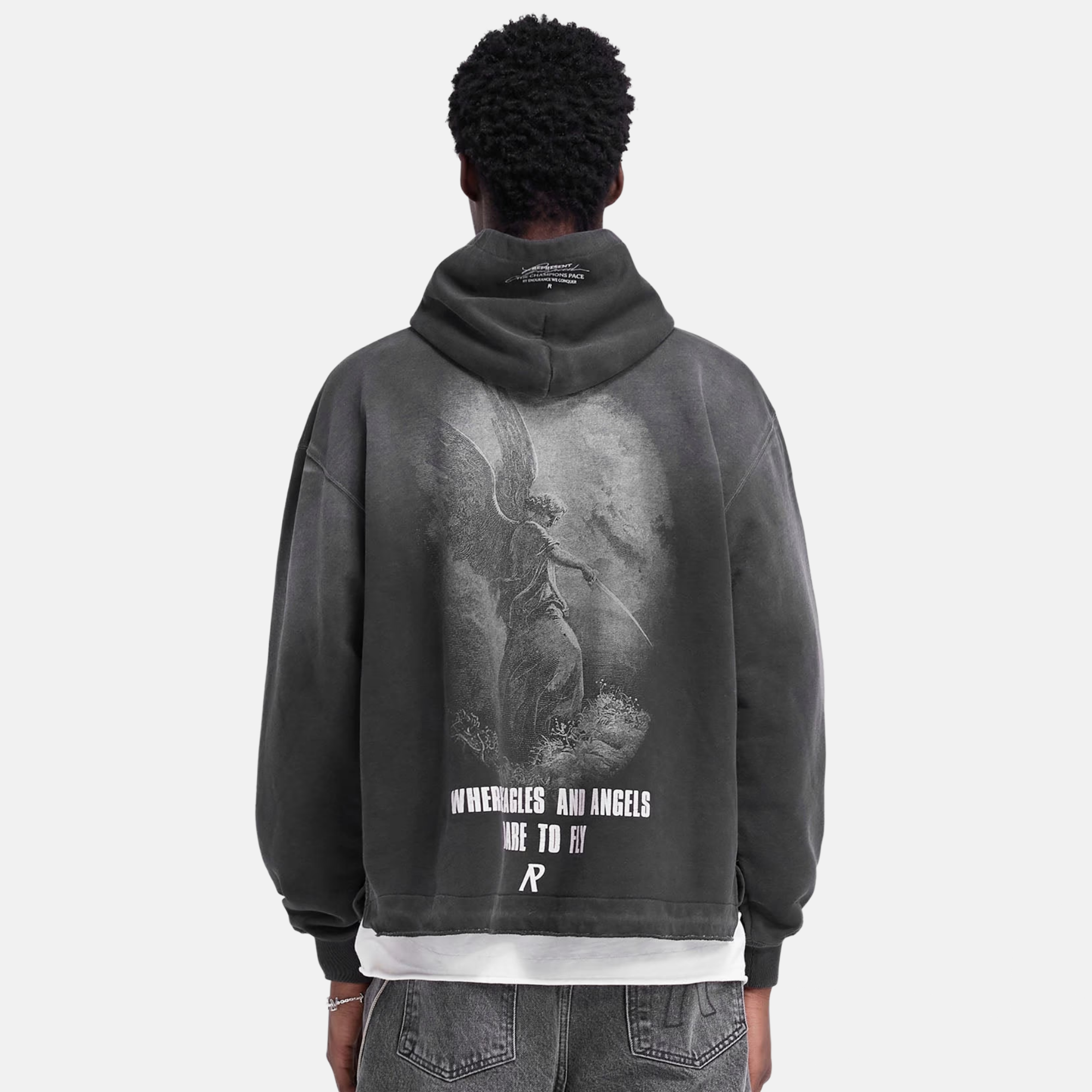 Represent Aged Black Godspeed Hoodie