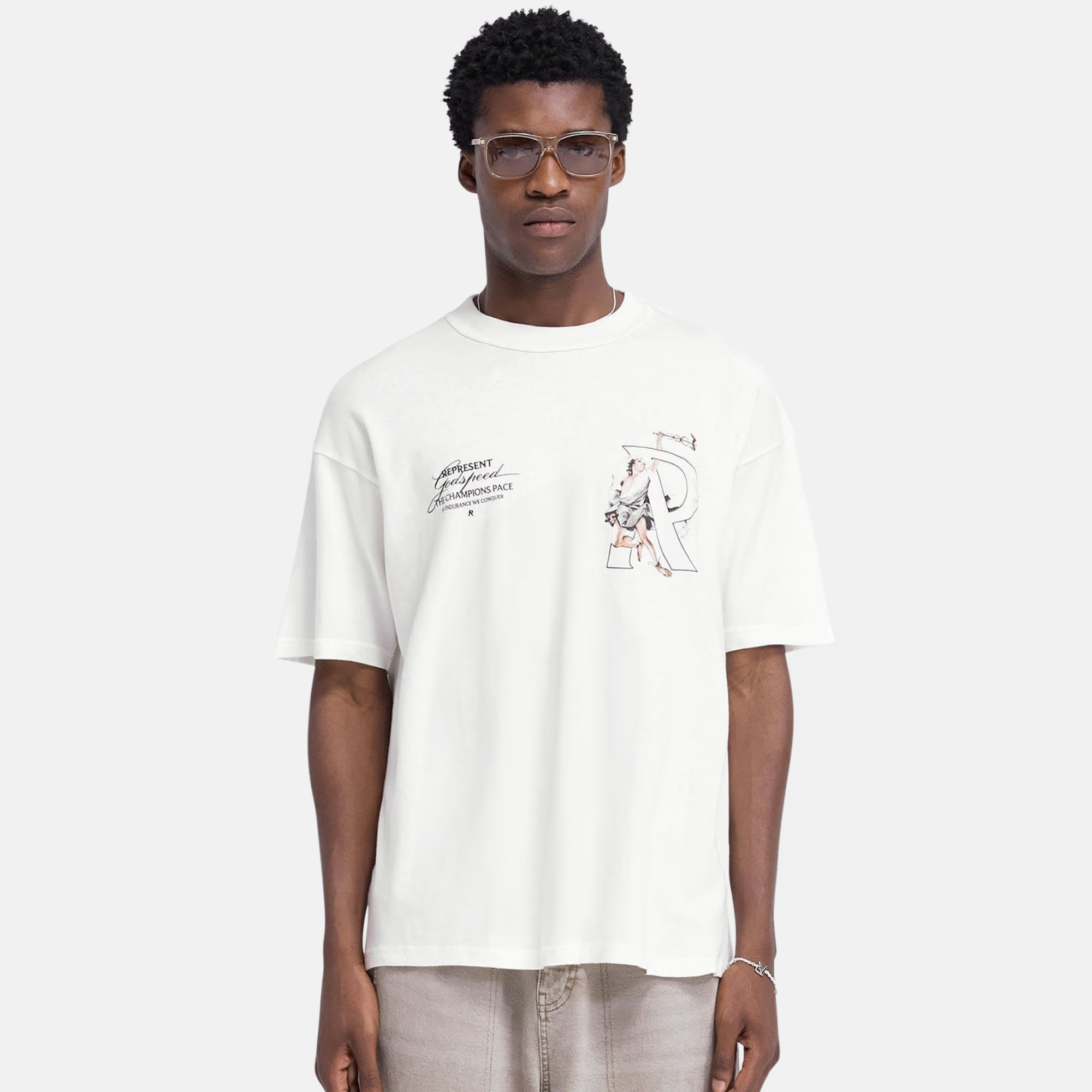 Represent White Hermes T-Shirt