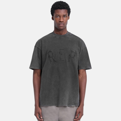 Represent Vintage Black Rep Applique T-Shirt