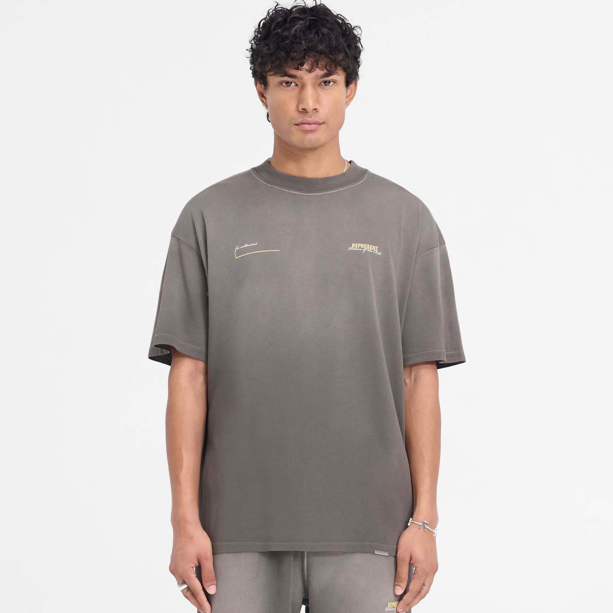 Represent Washed Olive Patron of The Club T-Shirt