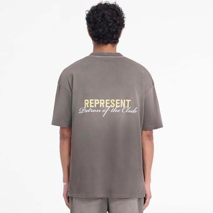 Represent Washed Olive Patron of The Club T-Shirt