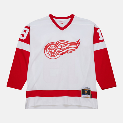 Mitchell & Ness Blue Line Steve Yzerman Detroit Red Wings White 1983 Jersey