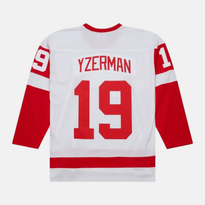 Mitchell & Ness Blue Line Steve Yzerman Detroit Red Wings White 1983 Jersey