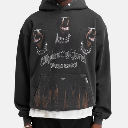 Represent Vintage Black Thoroughbred Hoodie