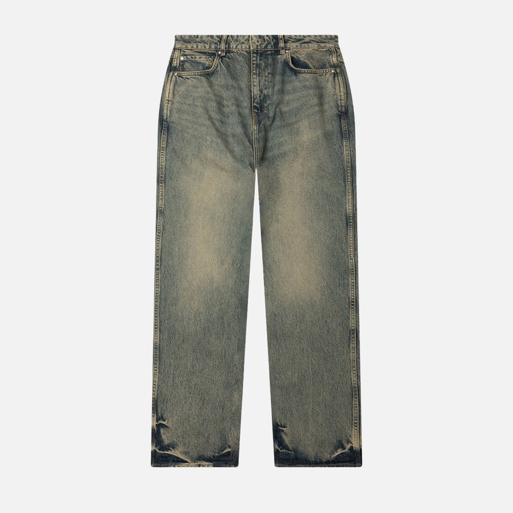 Represent R3 Baggy Denim Blue Cream Jeans