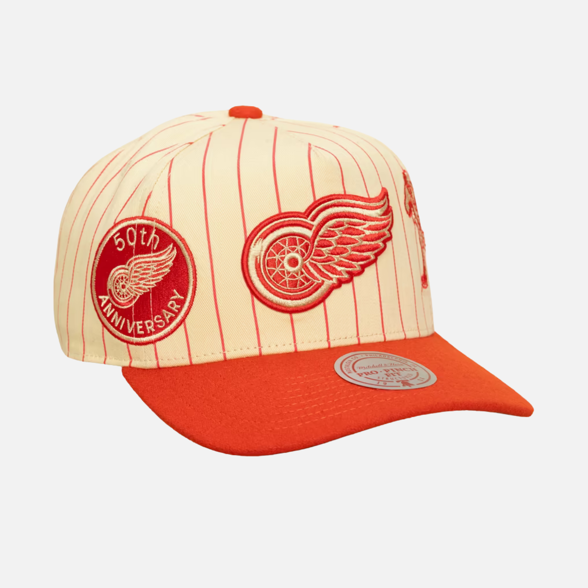 Mitchell & Ness NHL Retro Stripe Detroit Red Wings Snapback