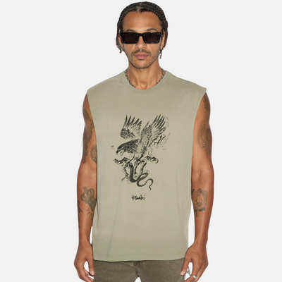 Ksubi Target Biggie Slash Army Fade Tank Top