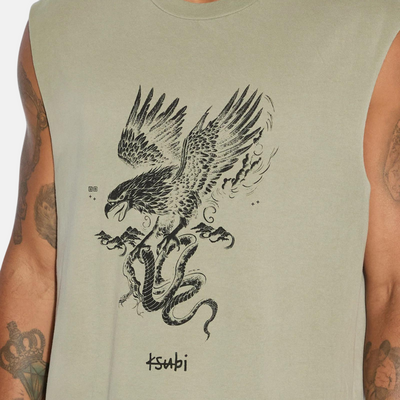 Ksubi Target Biggie Slash Army Fade Tank Top