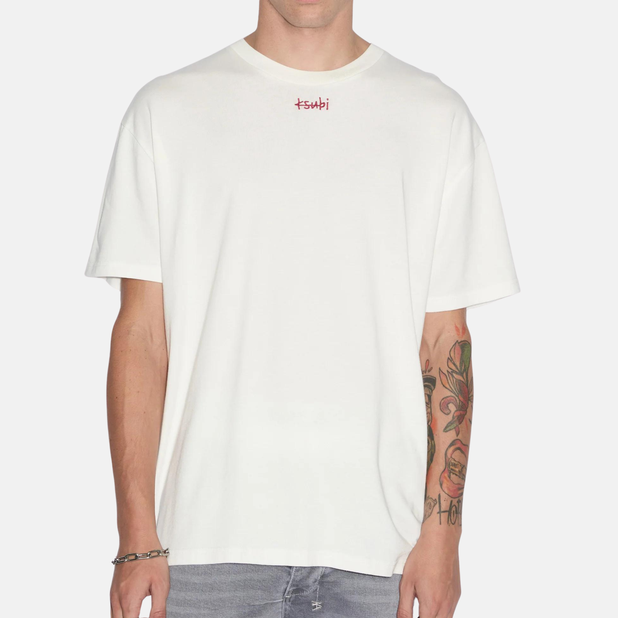 Ksubi Vintage White Stitch Up Biggie T-Shirt