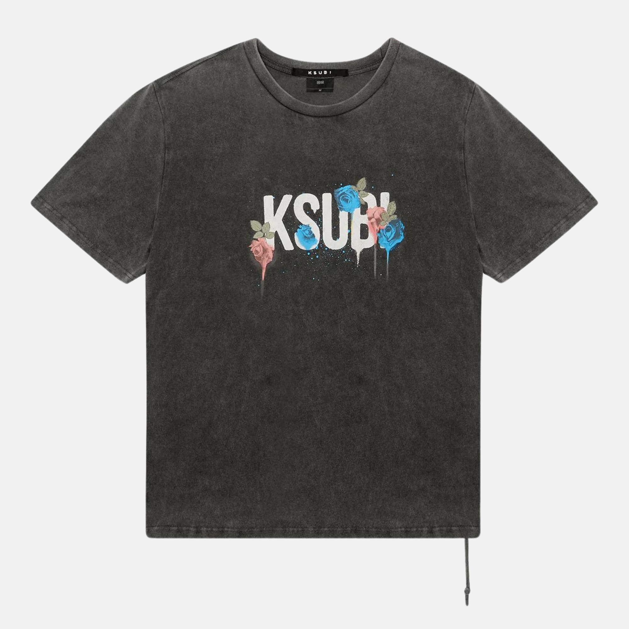 Ksubi Graff Rose Kash Acid Grey T-Shirt