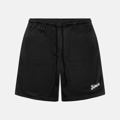 Ksubi Black Roll Mesh Shorts