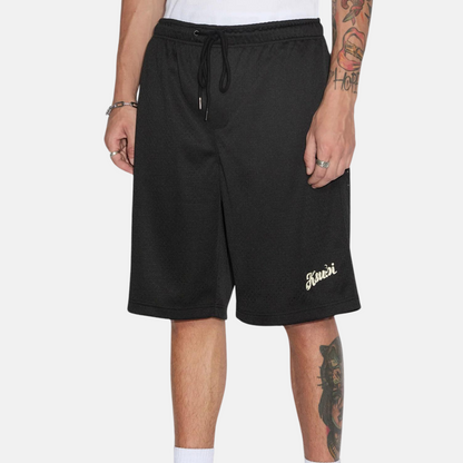 Ksubi Black Roll Mesh Shorts