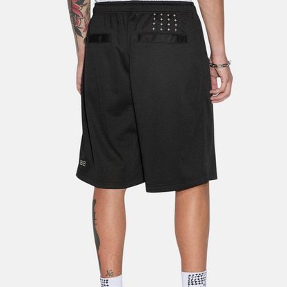 Ksubi Black Roll Mesh Shorts