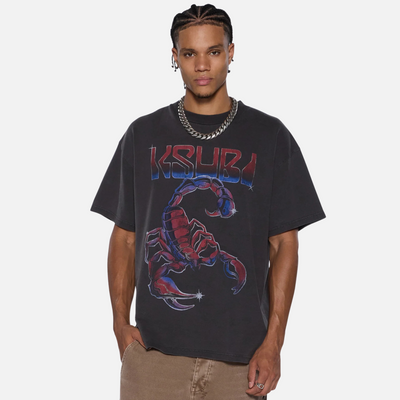 Ksubi Faded Black Venom Ekcess SS T-Shirt