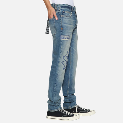 Ksubi Chitch Hendrix Blue Repair Jeans